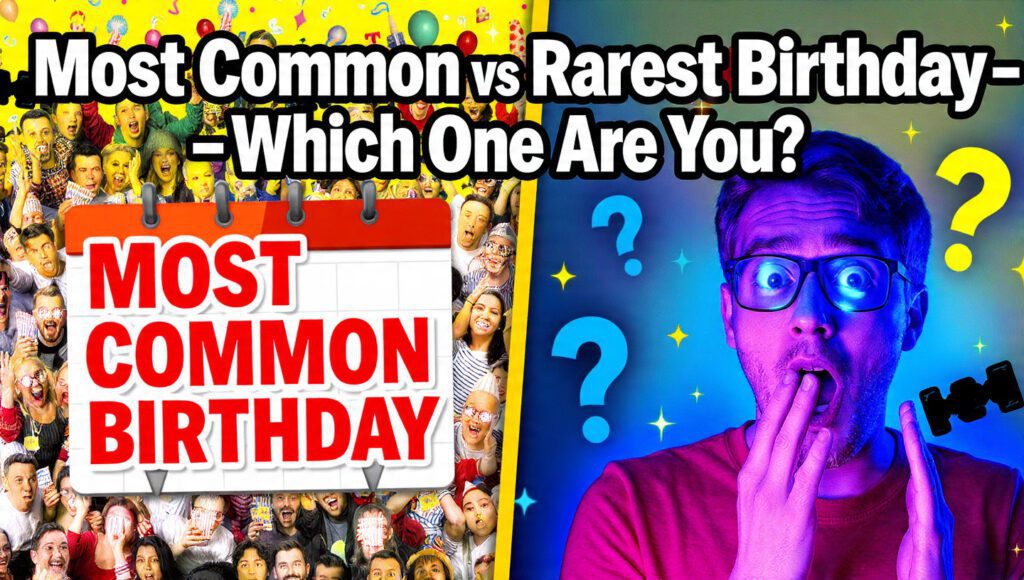 Most Common Birthday vs. Rarest Birthday — Which One Are You?